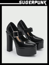 Sugerpunk Y2K Women's Y2K Black High Heel High Platform Fashion Shoes